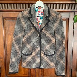 Penguin by Munsingwear Tartan Plaid Wool Blend Blazer New Without Tags